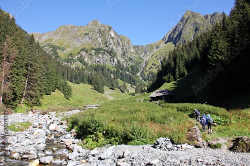 Amazing landscape in the mountains - in Fagaras Mountains.