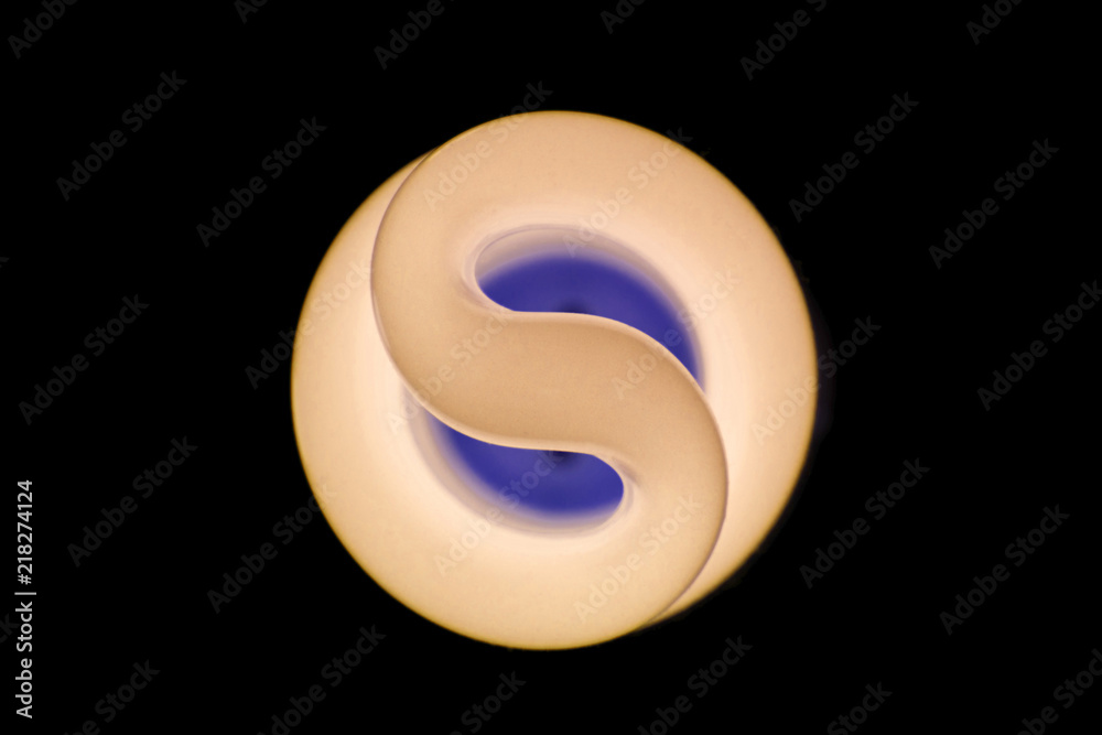 spiral lamp light black spiral lamp light black