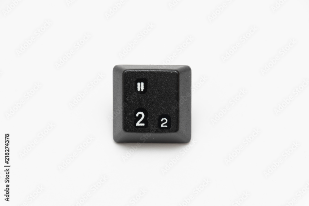 Single black keys of keyboard with different letters 2 Single black keys of keyboard with different letters 2
