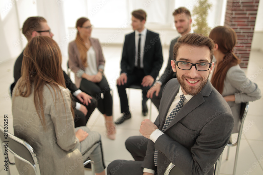 team building coach at a meeting with the business team team building coach at a meeting with the business team