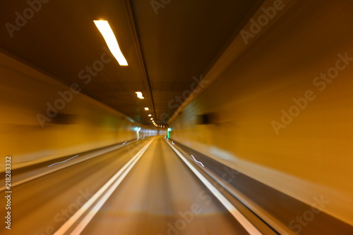 Autotunnel im Kanton Wallis - Schweiz