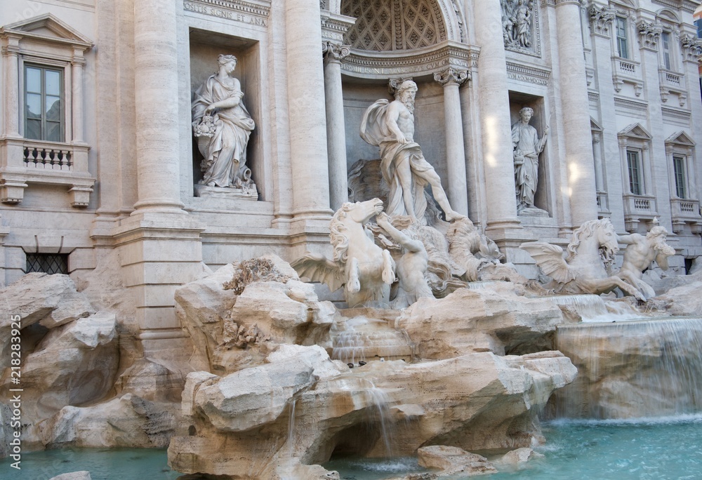 Fontana di Trevi or Travi Fountain, Piazza di Trevi, Rome, Italy