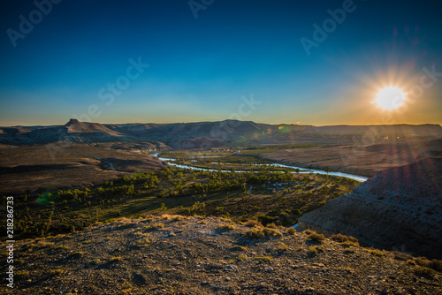 Sunset over Wyoming