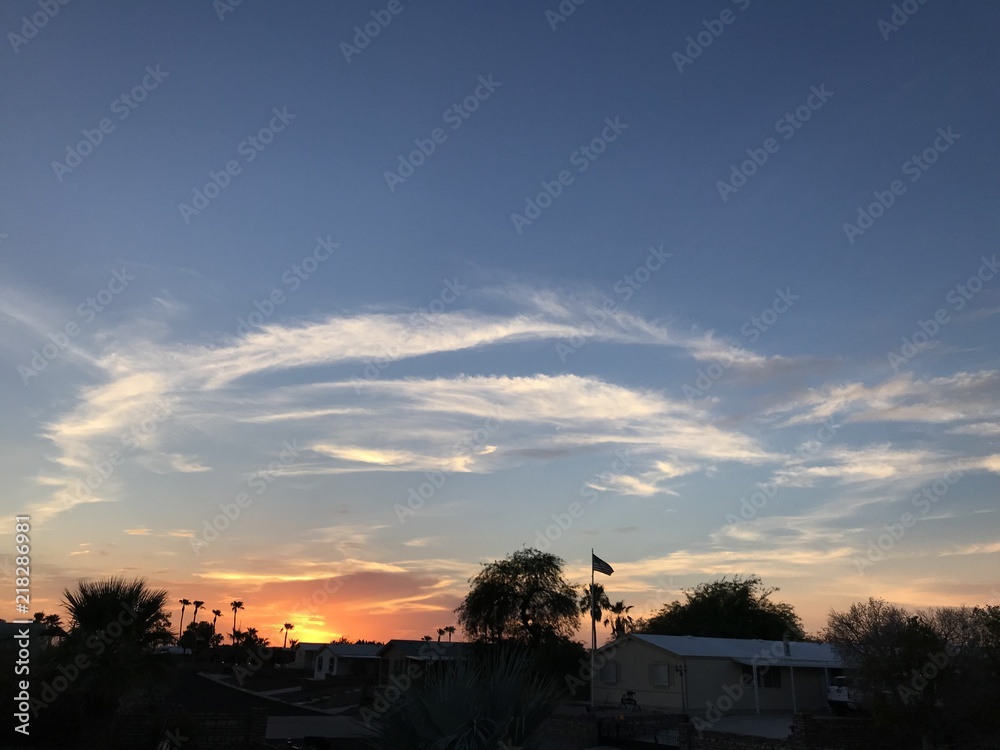 Sunset in Yuma Arizona 