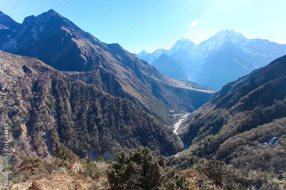 Naklejka premium Amazing mountains on Himalayas.