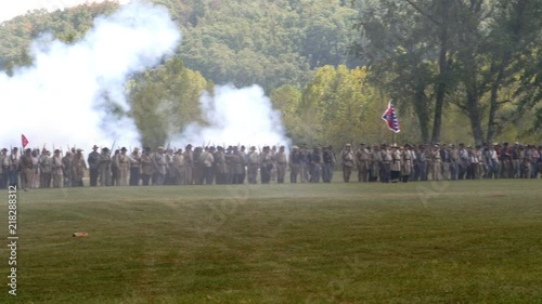 Confederates Attack Fort