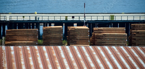 Lumber industrial site near Chemainus photo