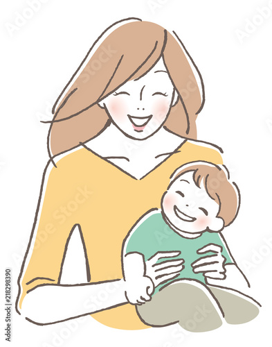 母親と子供
