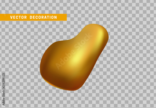 Gold nuggets isolated on a transparent background