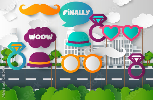 Photo props collections. Best accessories for party