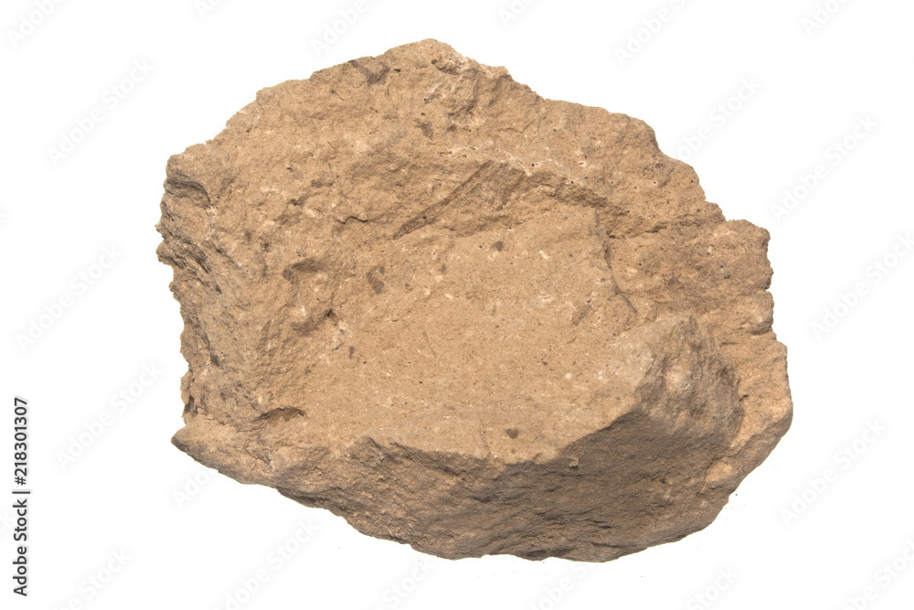 clay isolated on white background
