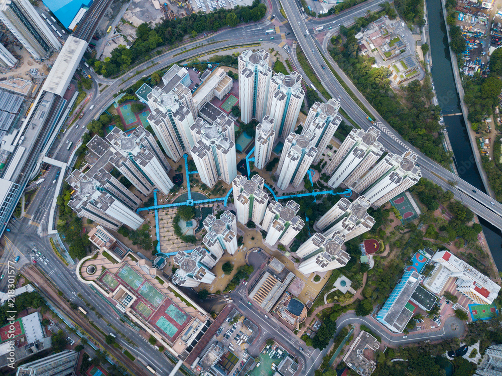  Top view of Hong Kong building