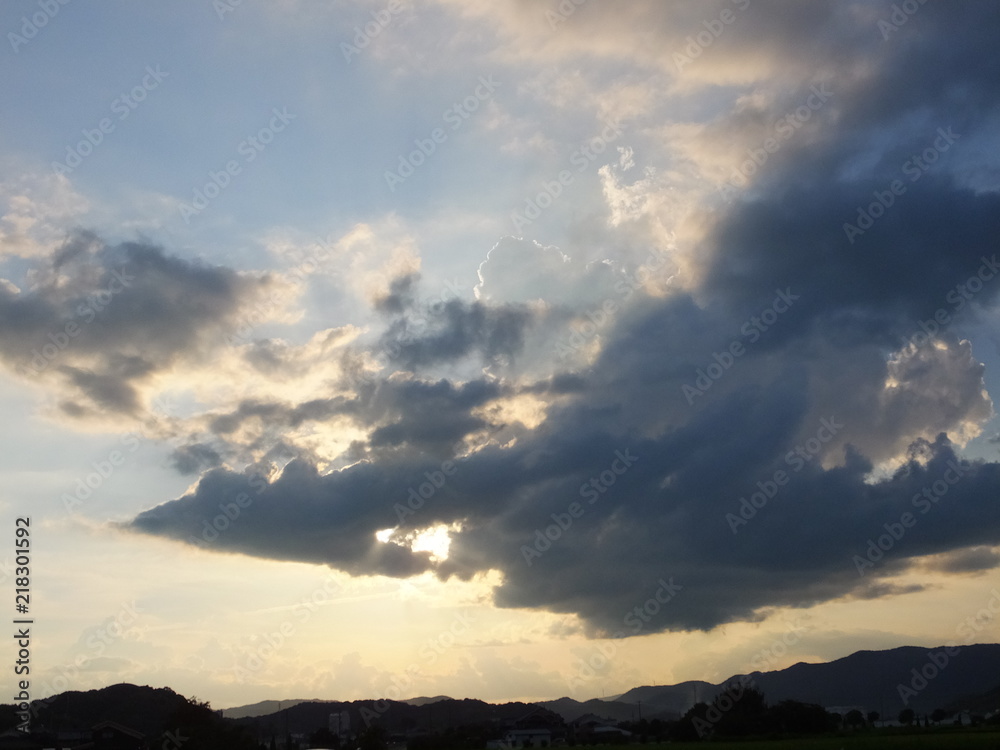 夕日の光 夕日の光