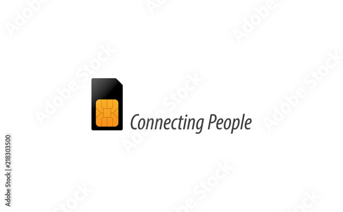 Sim card connecting people