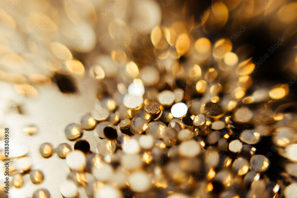 scattered rhinestones, a shallow depth of field scattered rhinestones, a shallow depth of field