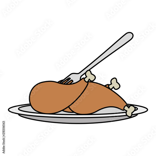 delicious chicken thighs icon