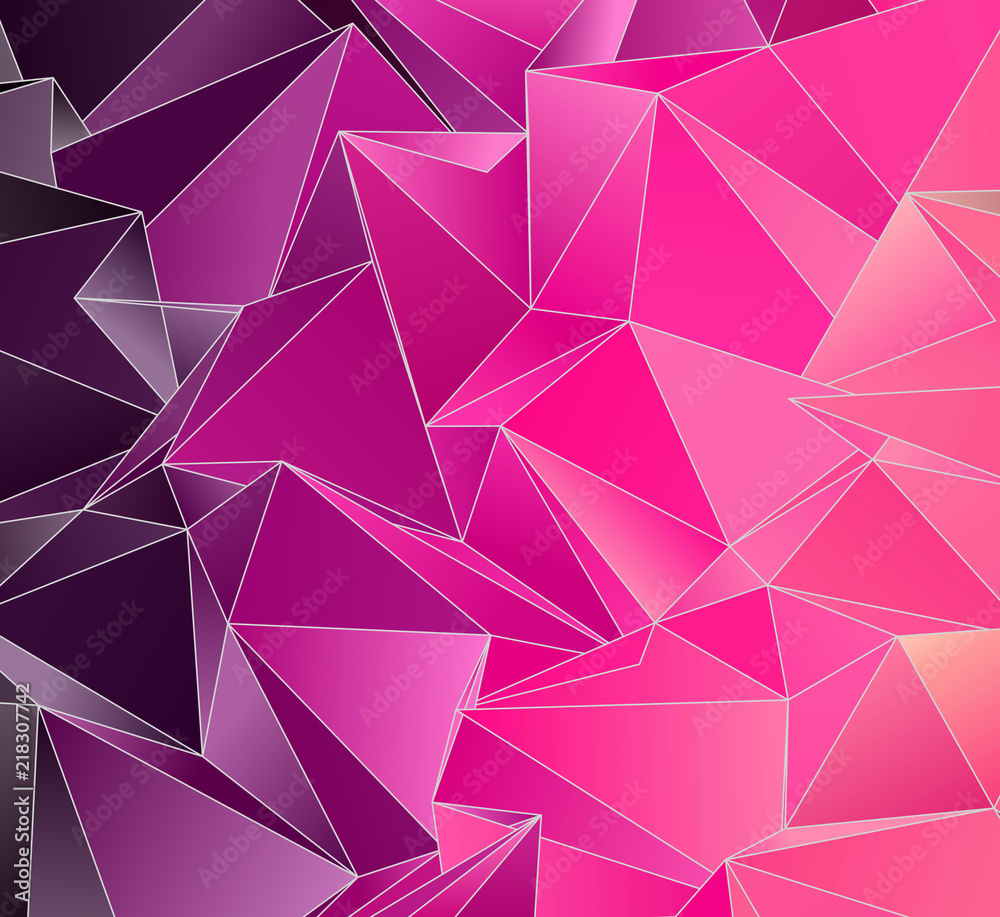 Fototapeta premium Triangular 3d, modern background