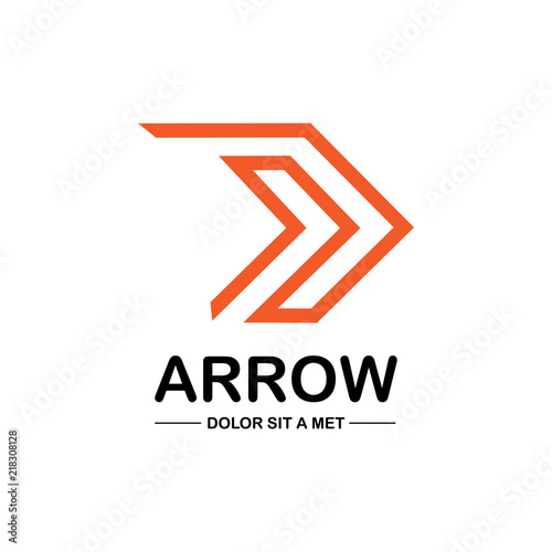 Abstract arrow logo