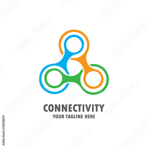 connect logo vector