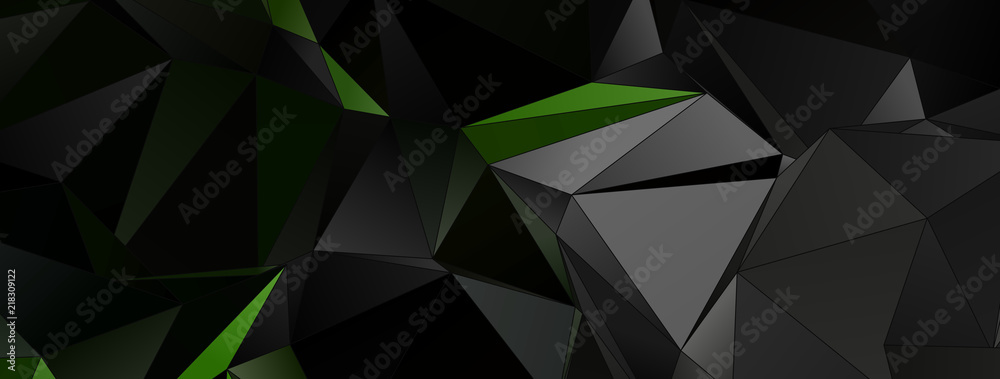 Fototapeta premium Triangular 3d, modern background