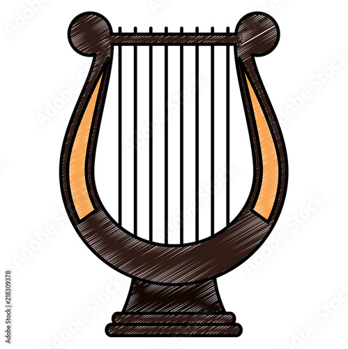 harp music instrument icon