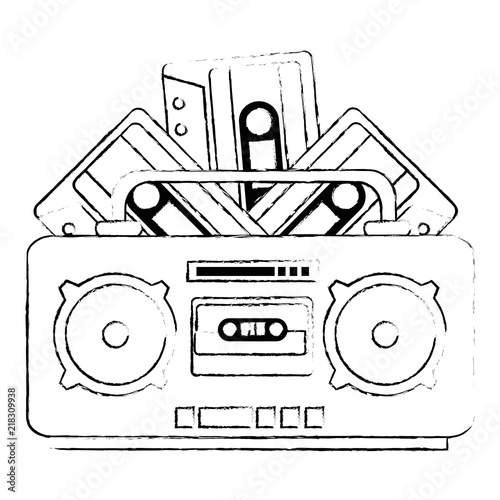radio music player with cassettes