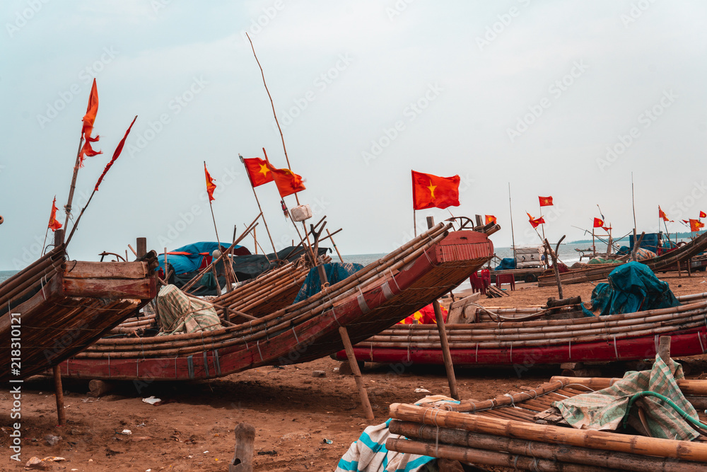 Asian Fishing boats