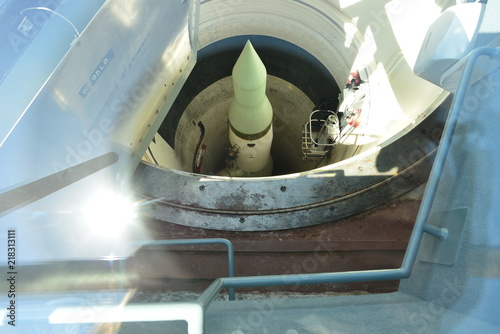 Obraz na płótnie intercontinental missile in silo