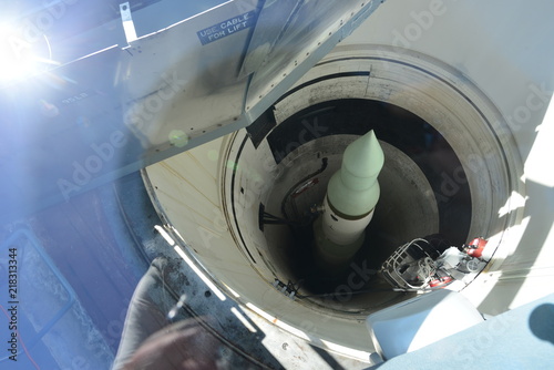 Obraz na płótnie intercontinental missile in silo