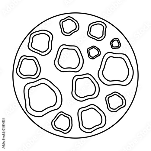 moon satellite space icon