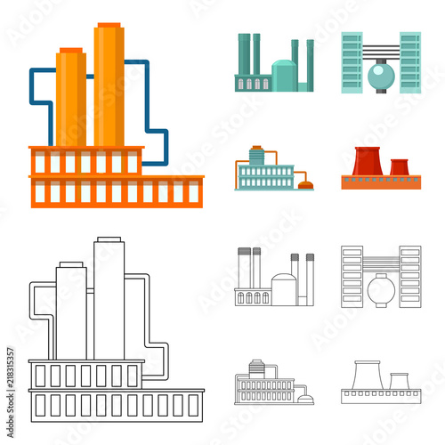 Industry, production.Factory set collection icons in cartoon,outline style vector symbol stock illustration web.