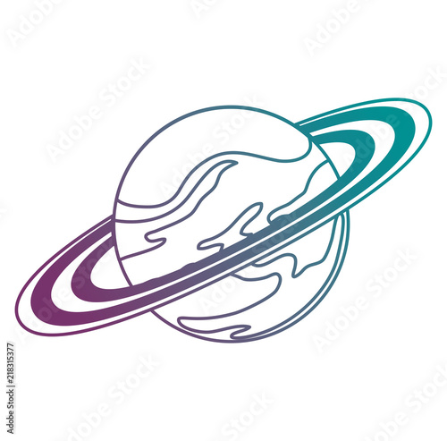 universe planet saturn space icon
