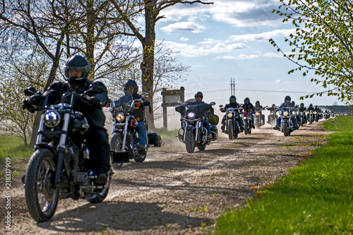 Bikers arrive