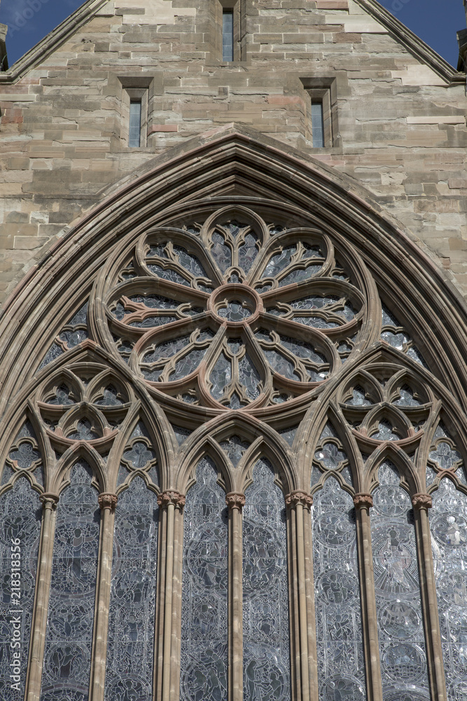 Window of Cathedral Church; Worcester; England