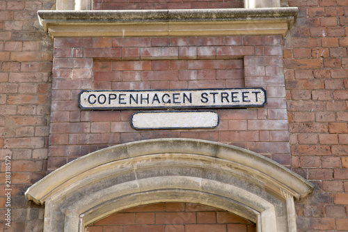 Photography Copenhagen Street Sign, Worcester