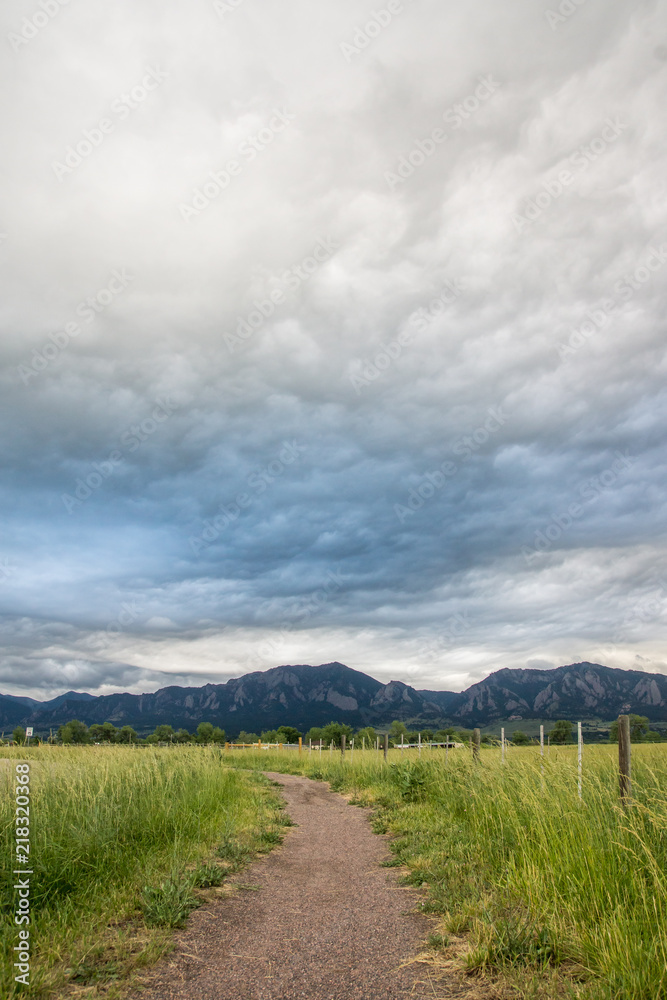 Dramatic Clouds over Boulder, Colorado