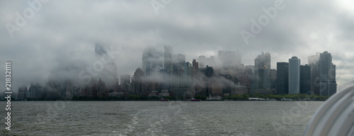 Cloudy Lower Manhattan