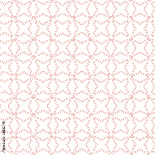 Seamless ornament in arabian style. Geometric abstract pink background. Pattern for wallpapers and backgrounds