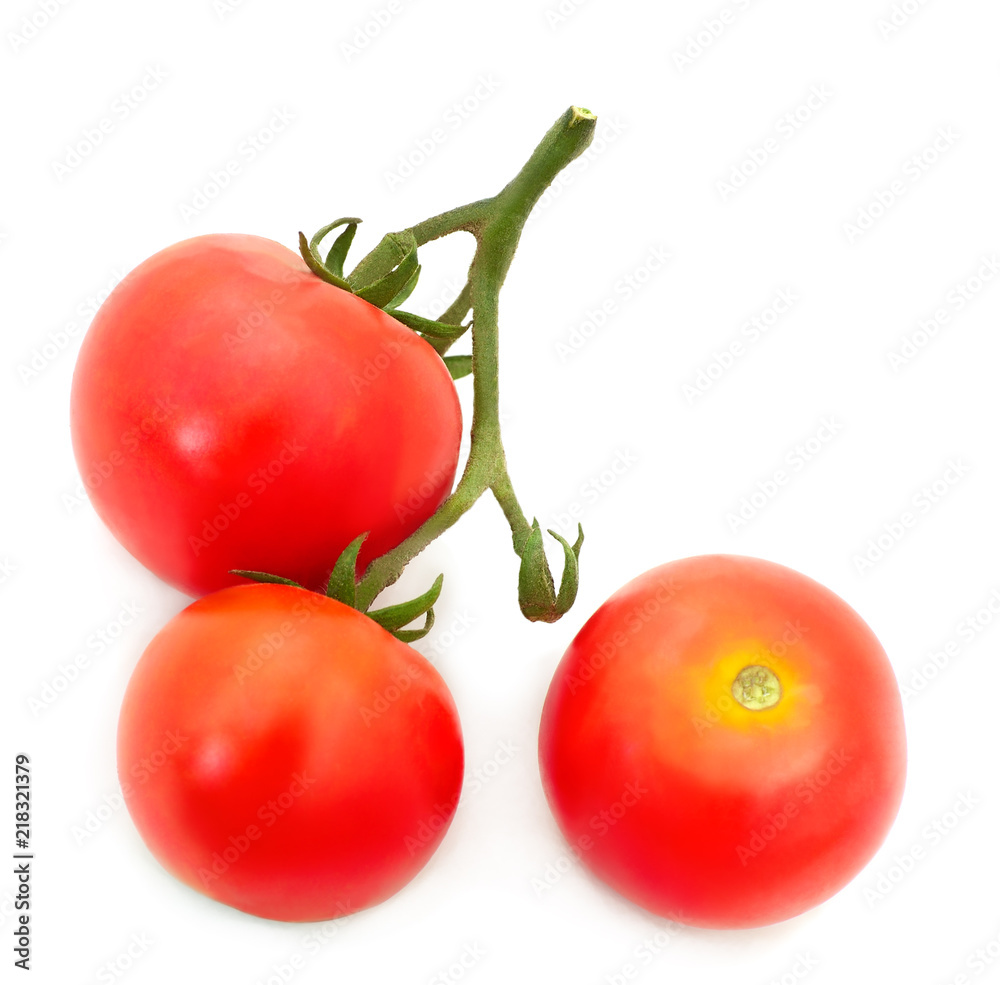 Tomatoes isolated on white. Tomatoes isolated on white.