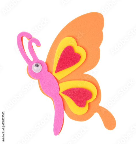 Canvastavla animals eva foam for decoration isolated on white background.