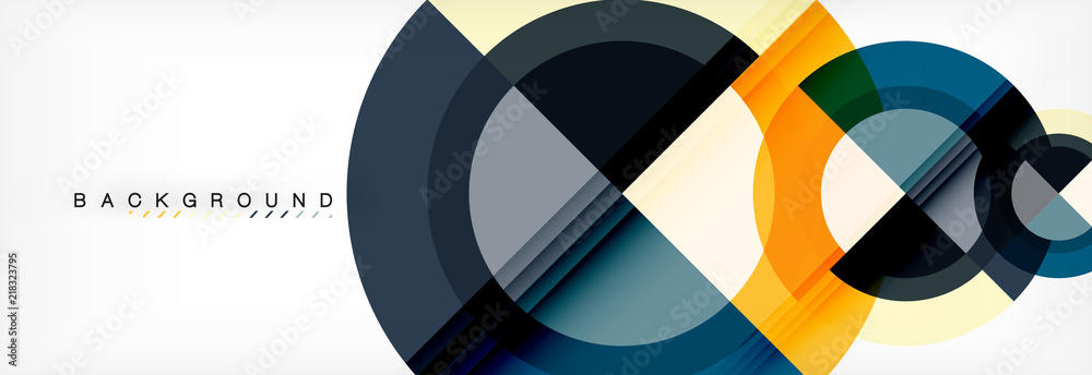 Vector circular geometric abstract background Vector circular geometric abstract background