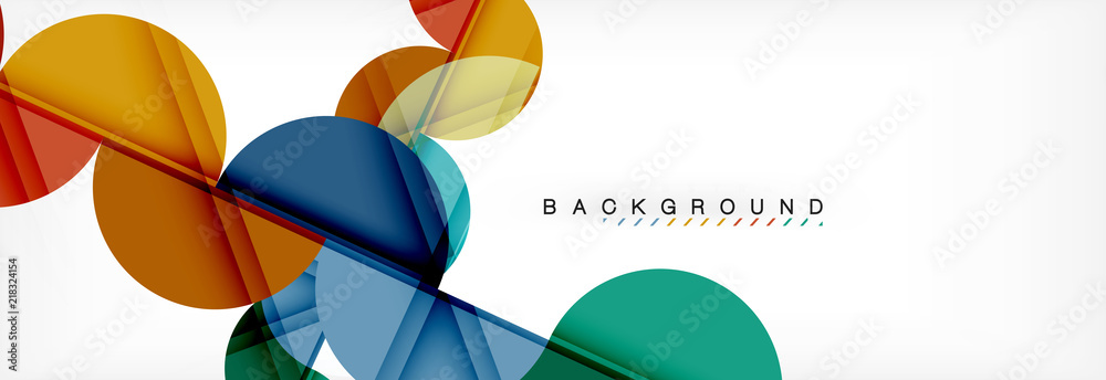 Circle modern geometrical abstract background illustration Circle modern geometrical abstract background illustration