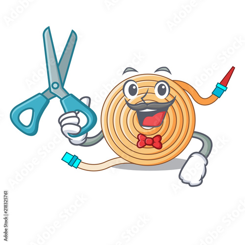 Barber water hose character cartoon