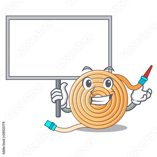 Bring board water hose character cartoon