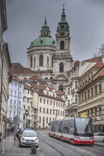 beautiful old streets of Prague.