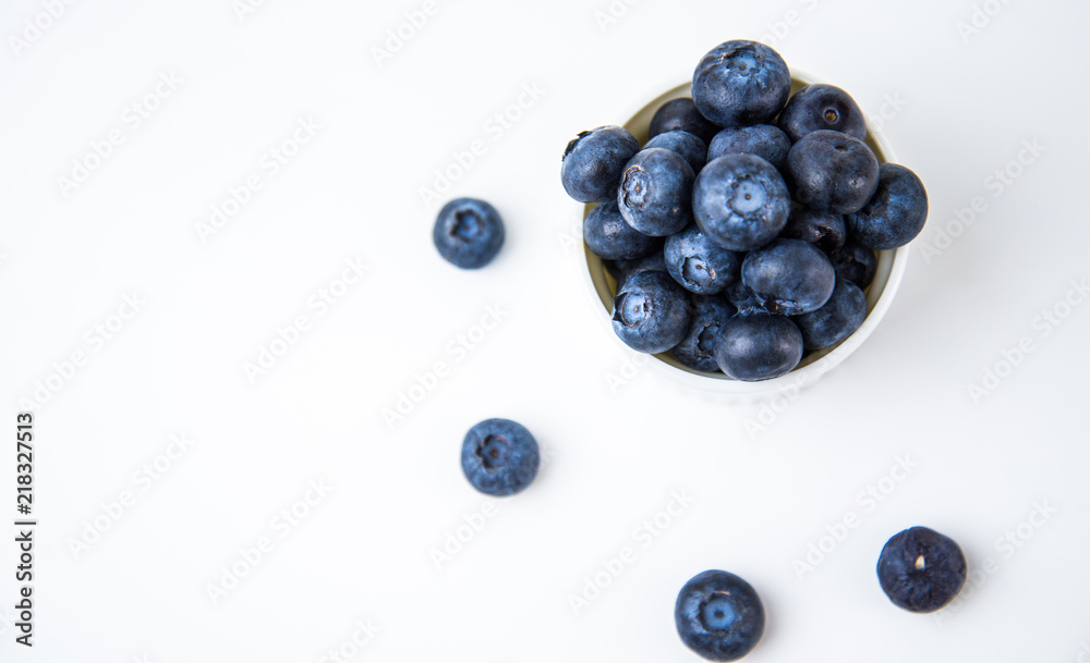 blueberry on white background. blueberry on white background.