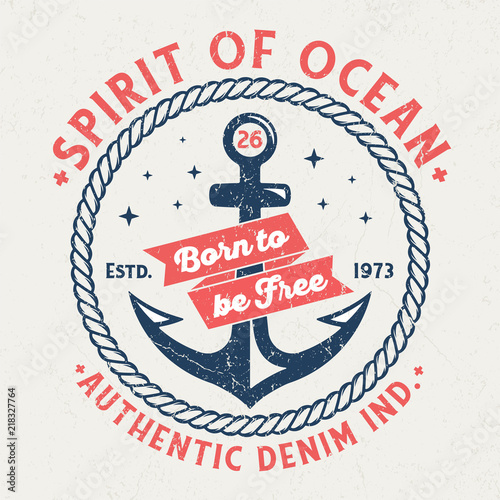 Spirit Of Ocean - Tee Design For Printing