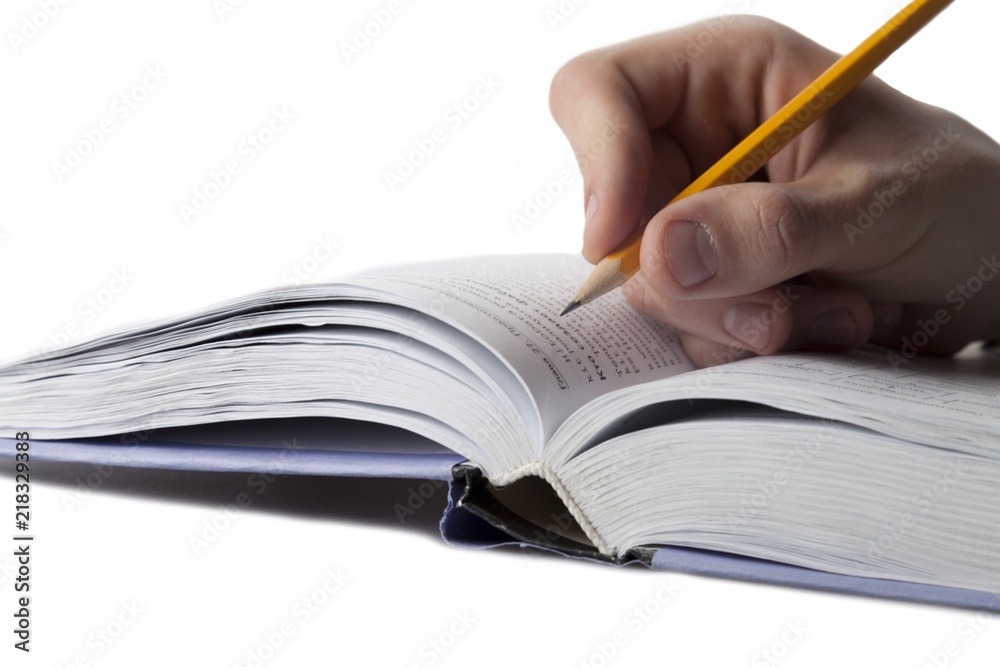 Naklejka premium Doing Homework