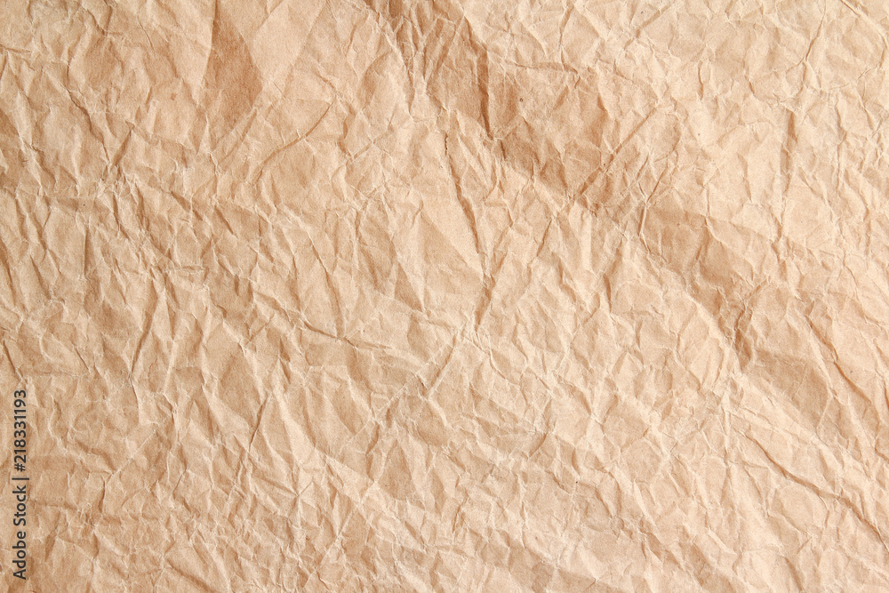 Brown wrinkle recycle paper background