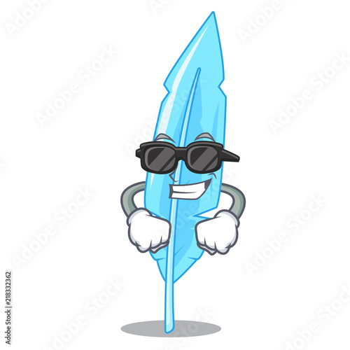 Super cool cartoon feather for writing